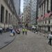 New York Stock Exchange facade Wall Street Lower Manhattan New York City
