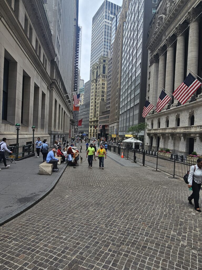 Federal Hall National Memorial George Washington statue Wall Street New York City