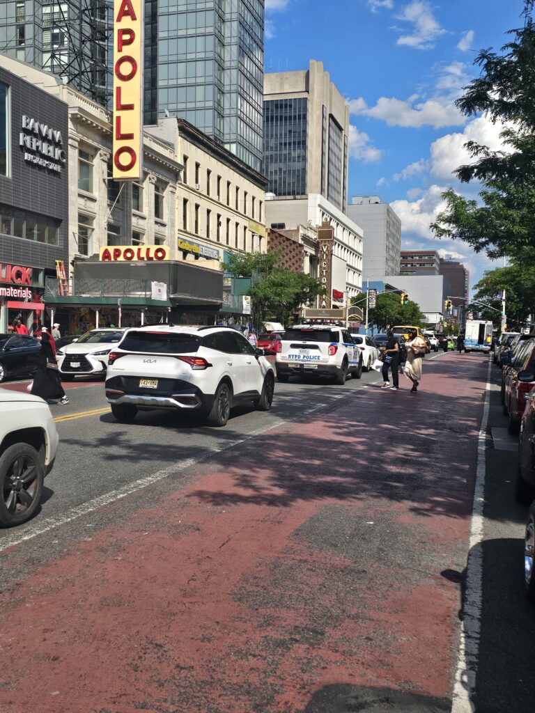West 125th Street Harlem NYC street view near Apollo Theater
