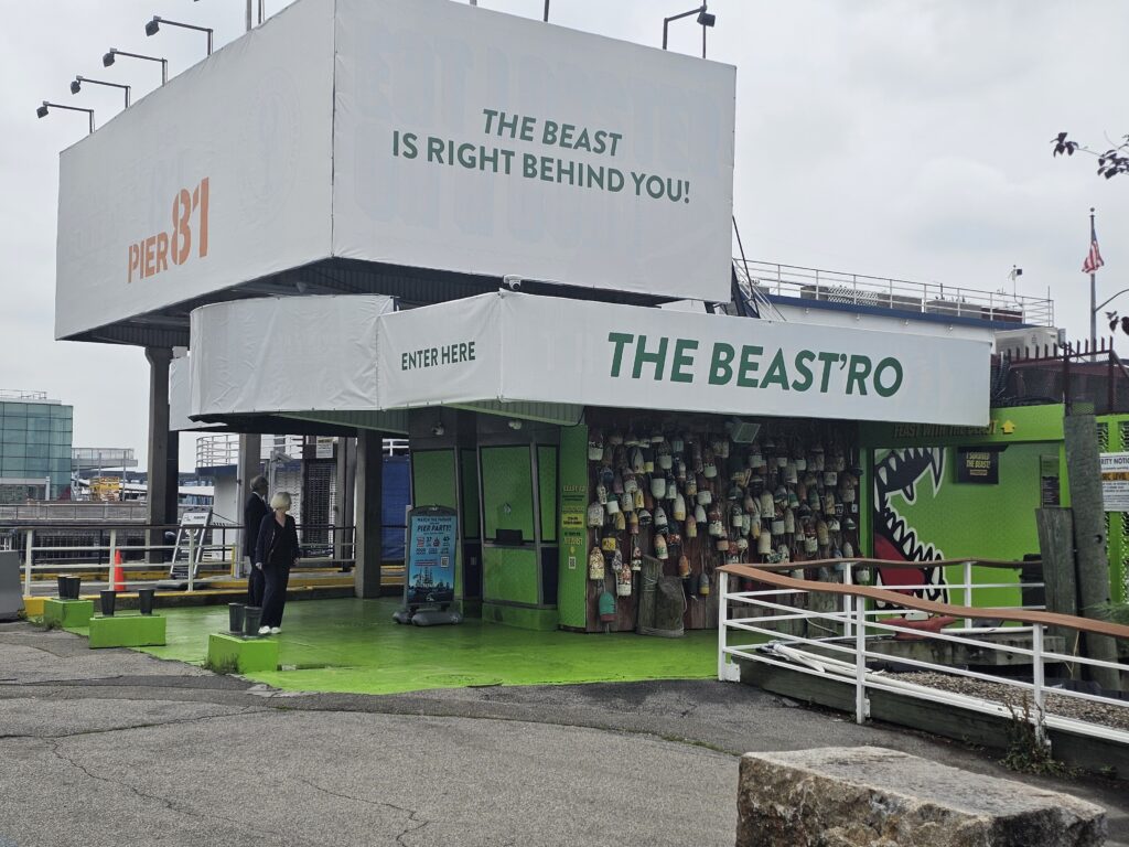 The Beastro restaurant and entertainment venue at Circle Line Pier 83 Manhattan NYC