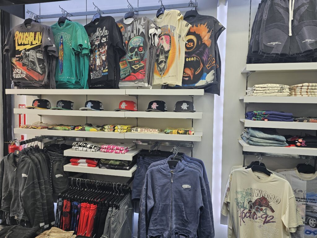 Roughplay brand collection graphic tees caps hoodies Empire Uptown NYC Dyckman Street