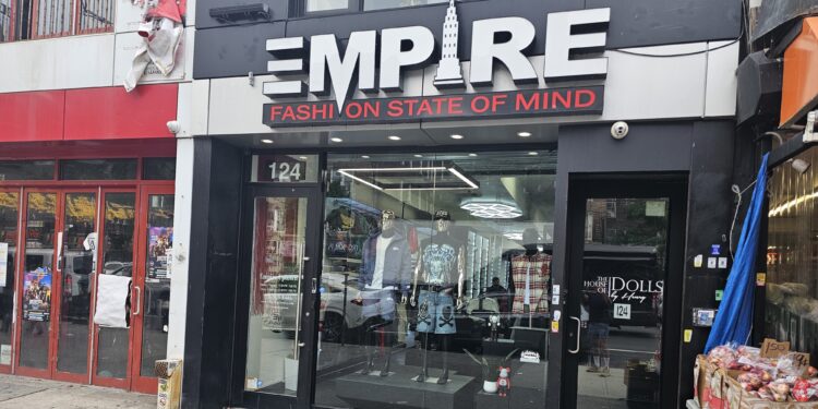 Empire Uptown NYC streetwear boutique exterior at 124 Dyckman Street Inwood Manhattan