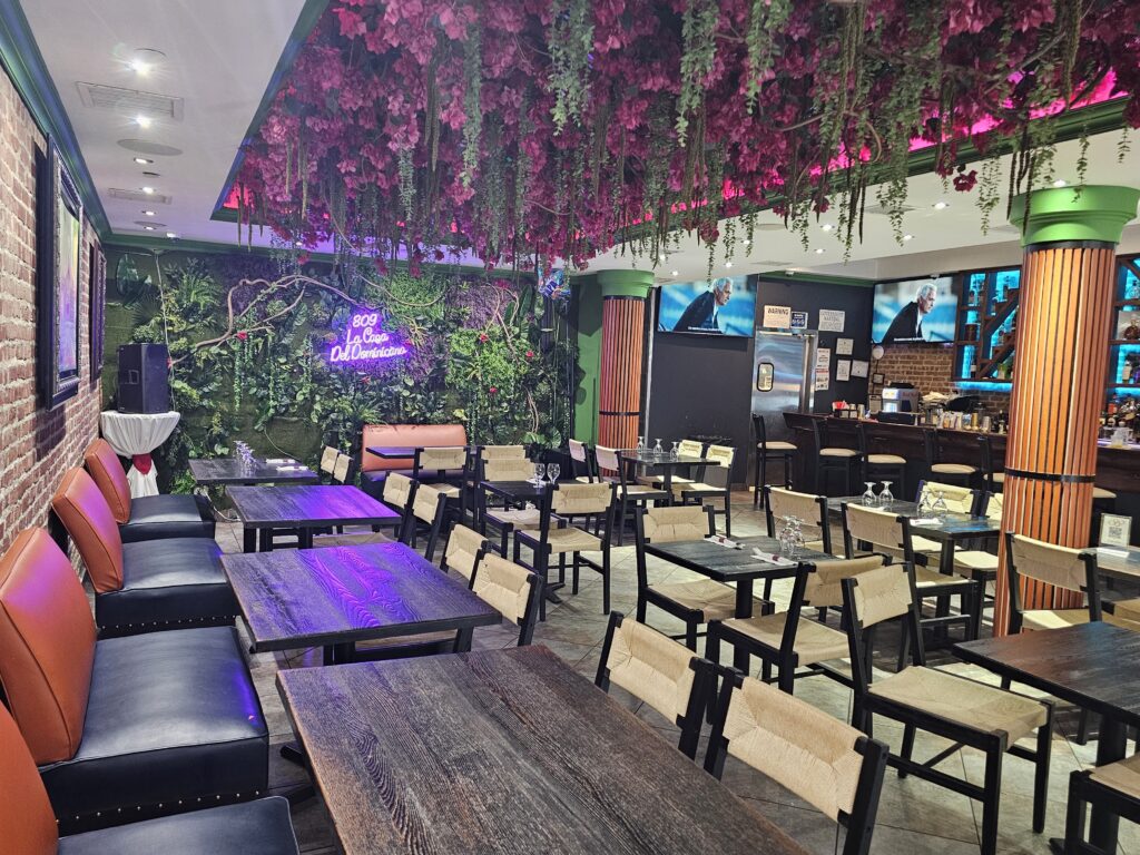 Another view of the dining area with booth seating at 809 Bar & Grill"