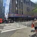 Radio City Music Hall marquee and Art Deco building facade in New York City