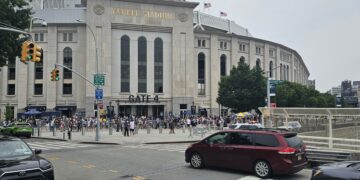 Yankee Stadium main entrance Gate 4, Bronx New York