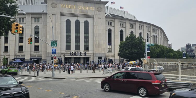 Yankee Stadium main entrance Gate 4, Bronx New York