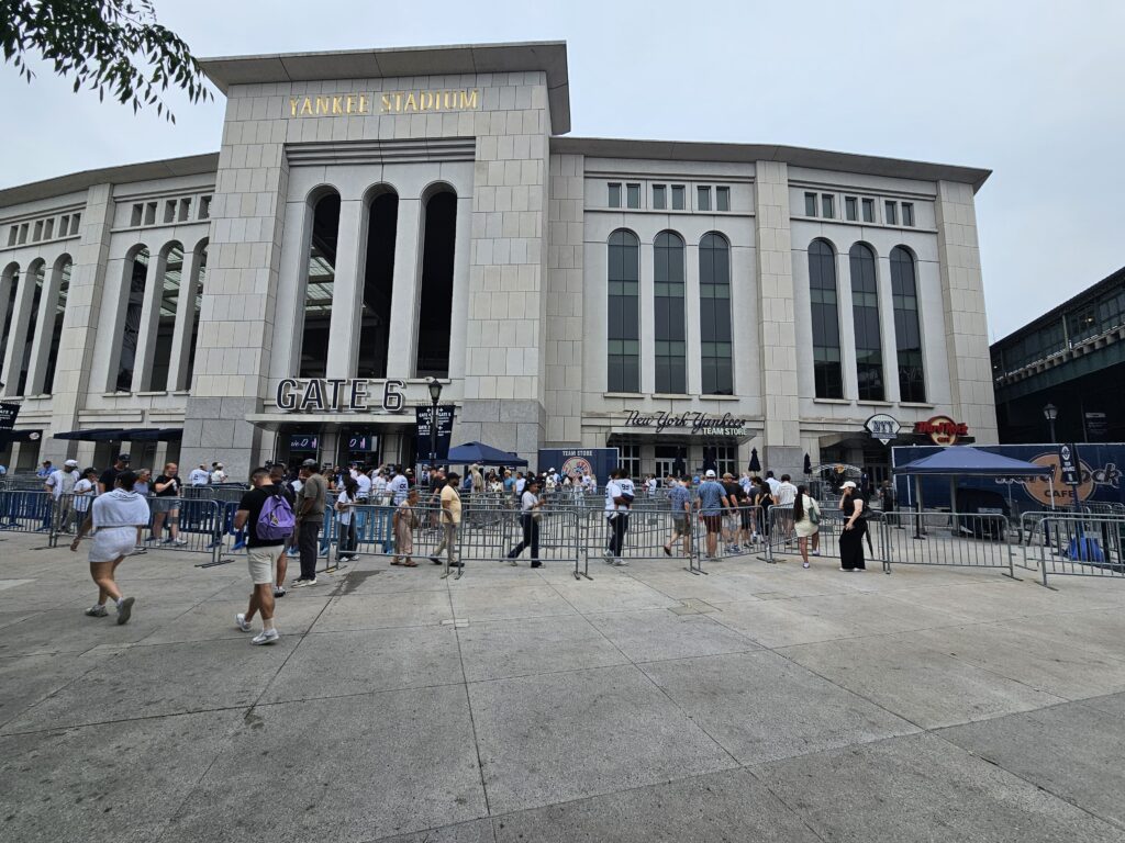 Yankee Stadium's Gate 6 entrance and Team Store