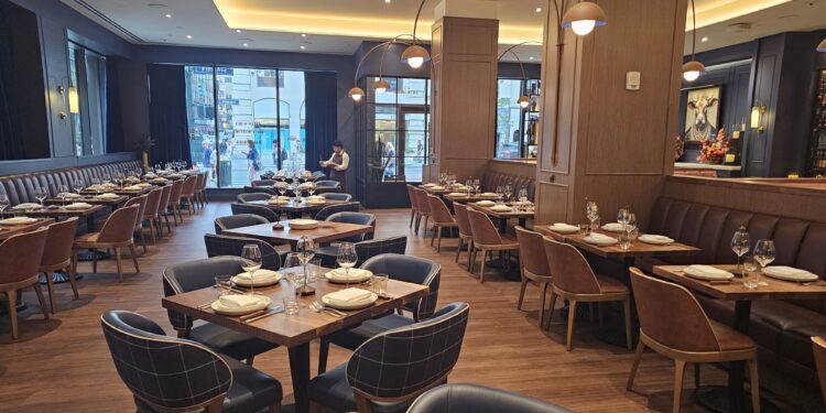 Tallow Steakhouse dining room at 436 Fifth Avenue Midtown Manhattan