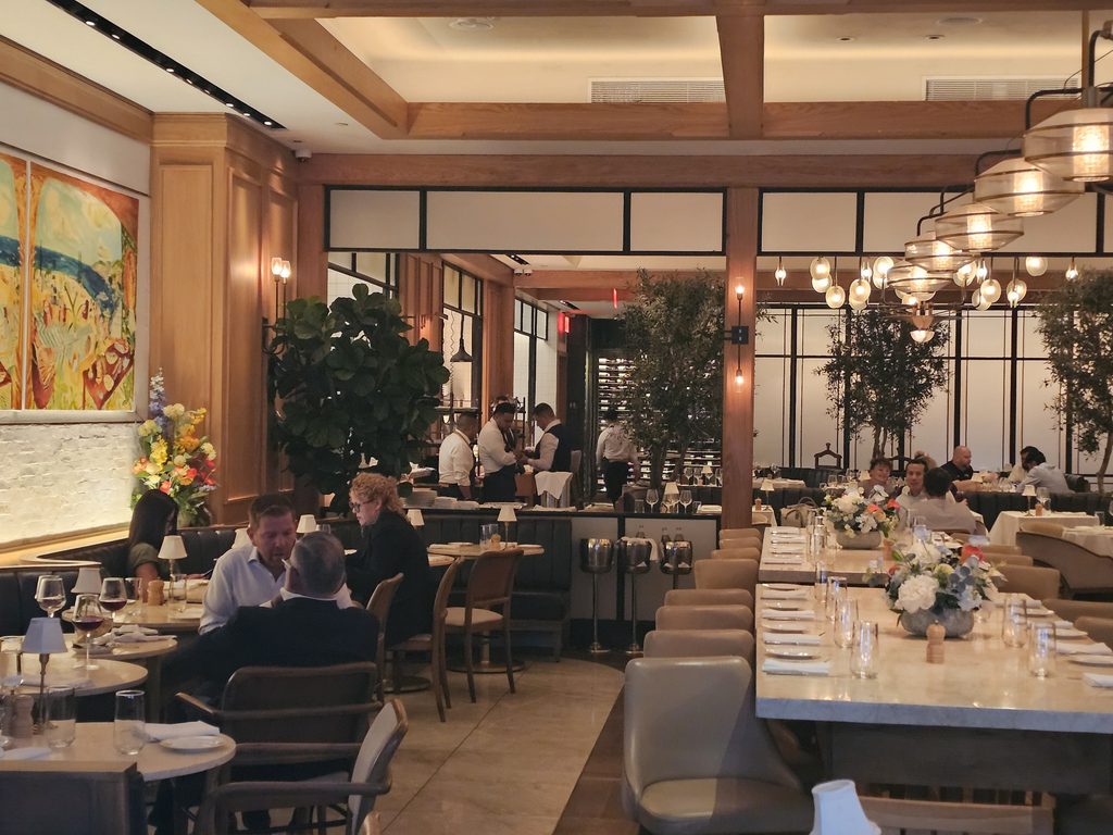 Osteria La Baia NYC restaurant atmosphere and dining experience