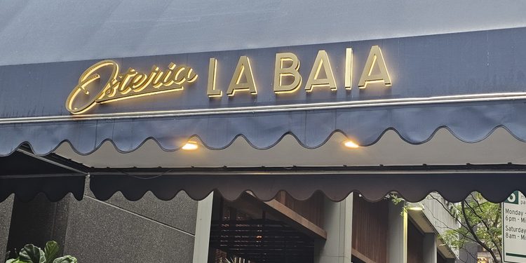 Osteria La Baia NYC restaurant atmosphere and dining experience