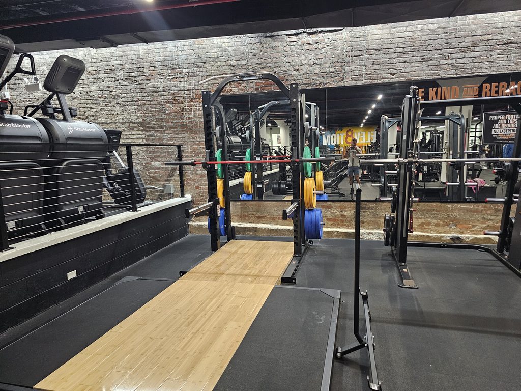 Strength training area inside Elev8tion Fitness Bronx