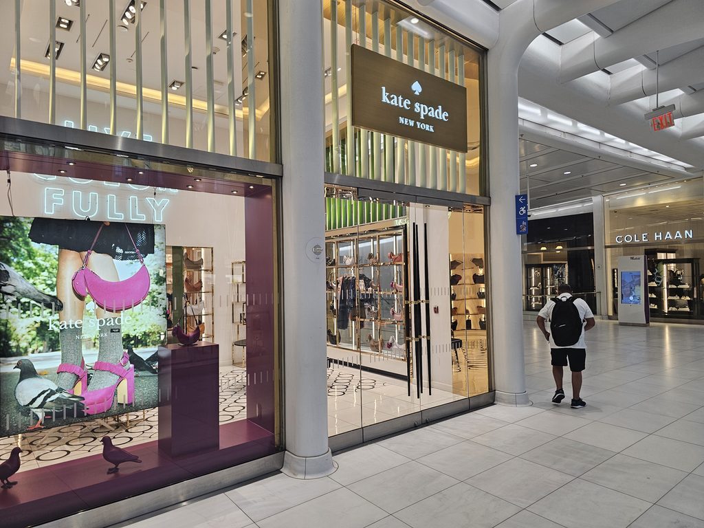 Kate Spade storefront inside the Oculus World Trade Center shops