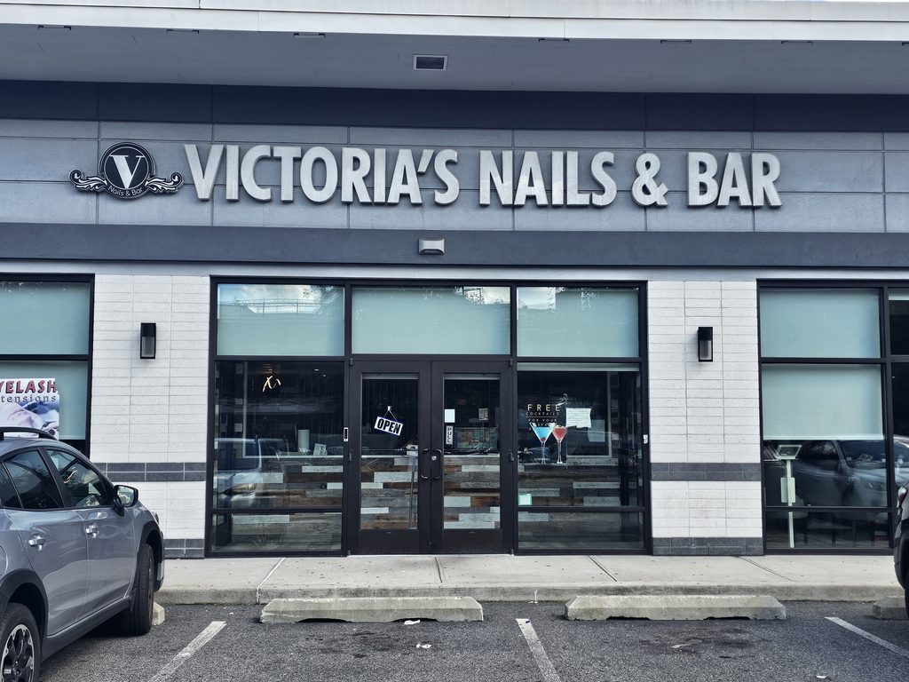 Victoria's Nails Bronx storefront sign at 5740 Broadway