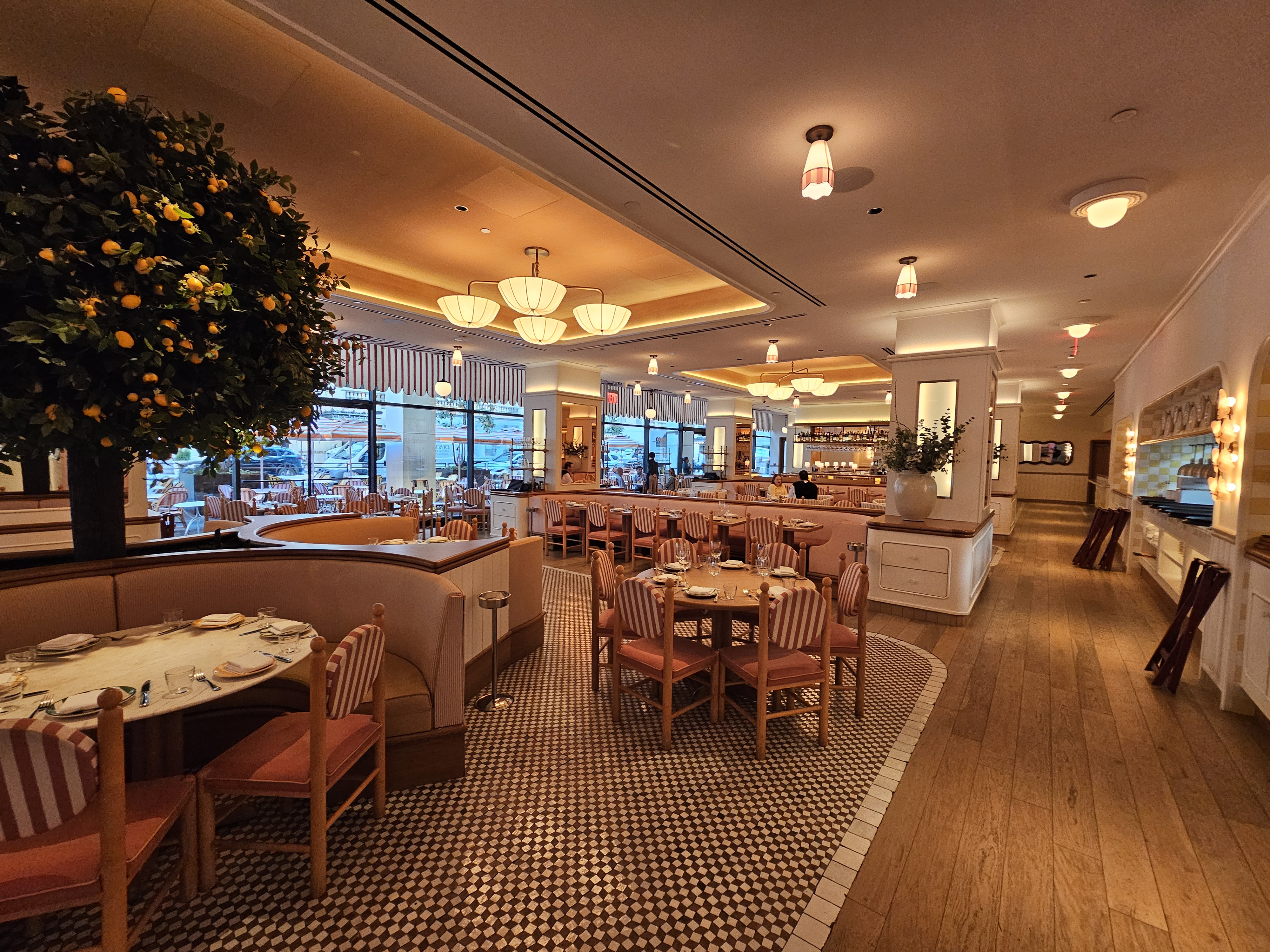 Giulietta NYC dining room with Mediterranean-inspired interior
