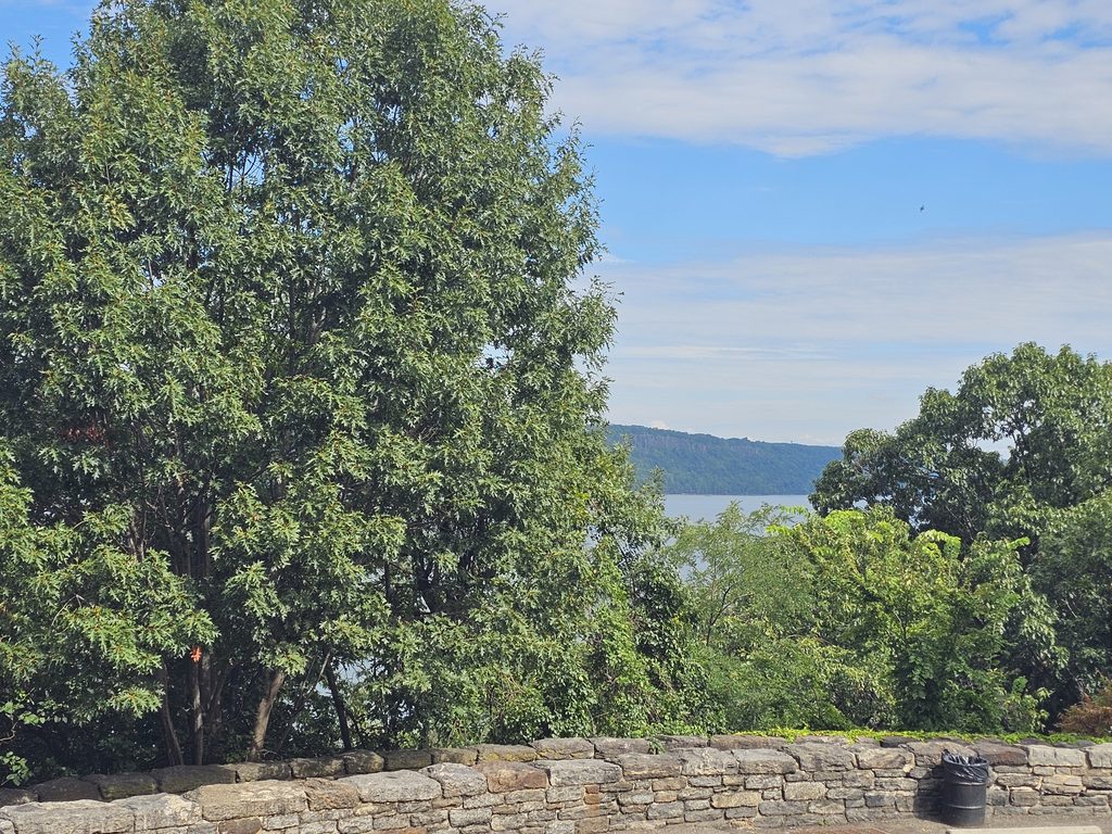 Hudson River and Palisades view from Fort Tryon Park NYC