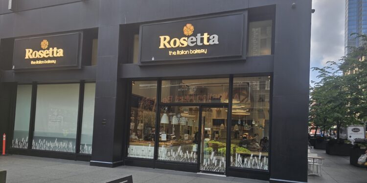 Rosetta Bakery storefront exterior in Manhattan NYC