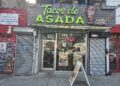 Tacos De Asada No. 40 NYC storefront on Dyckman Street