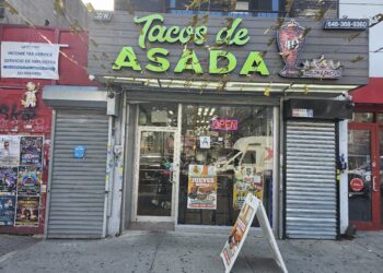 Tacos De Asada No. 40 NYC storefront on Dyckman Street