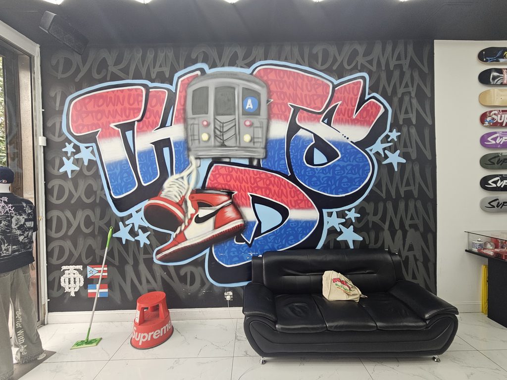 Uptown-inspired store atmosphere