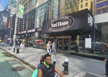 Featured Image — Yard House NYC exterior and entrance on 7th Avenue