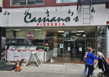 Cassiano’s Pizza NYC storefront on 3rd Avenue in Midtown East Manhattan
