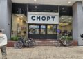 Chopt Midtown Manhattan storefront on West 51st Street with bikes parked out front