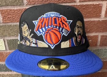 The Vintage NYC custom embroidered New York Knicks fitted hat by @thehatgoat